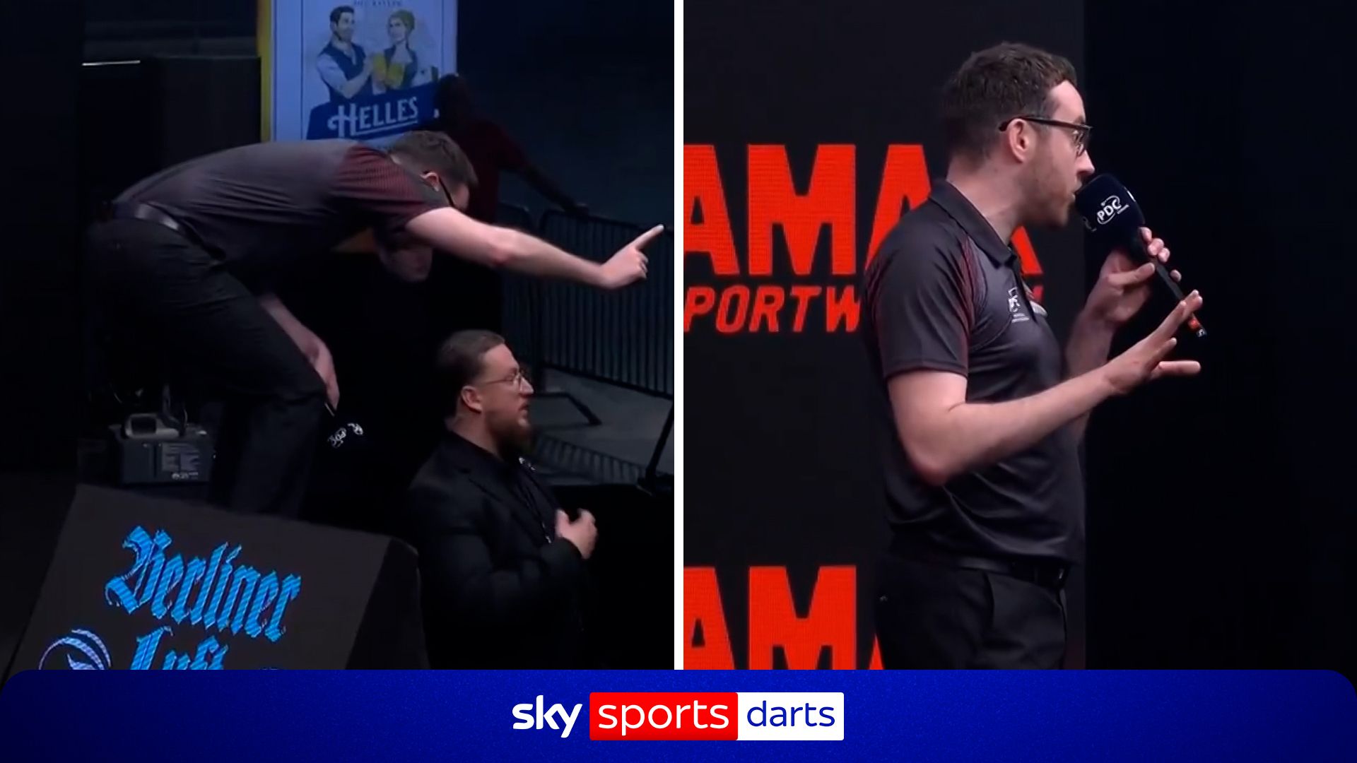 'You will be thrown out!' | Darts ref takes on whistlers again!