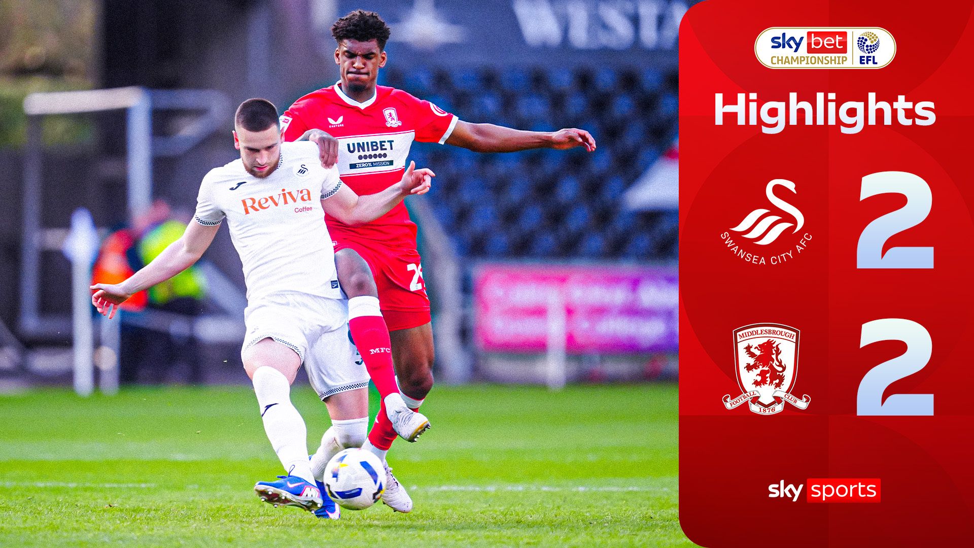 Middlesbrough dealt promotion blow after draw with Swansea