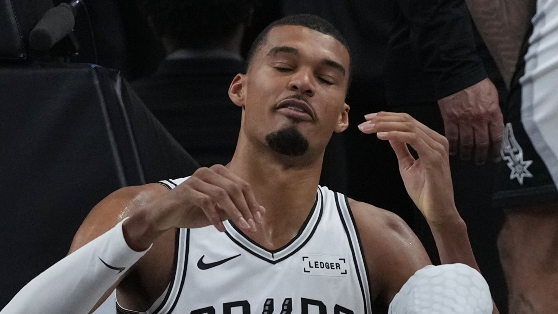 Wembanyama injured in San Antonio's playoff loss to Portland