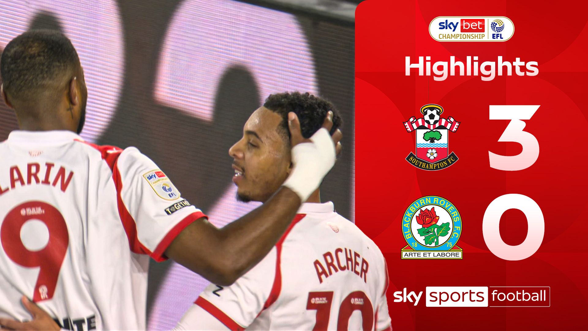 Saints dominate Blackburn to claim sixth straight league win