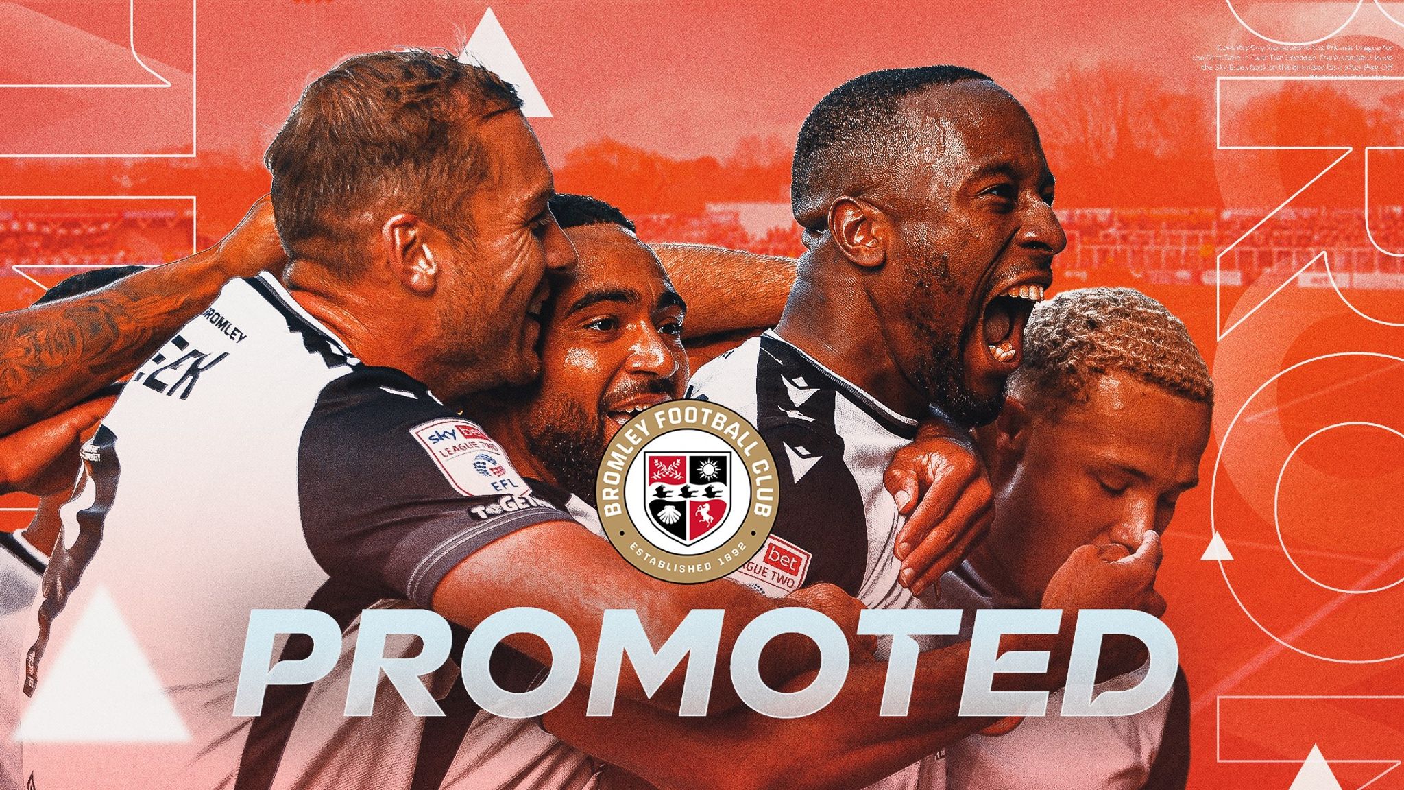 Bromley promoted to League One for the first time in their history