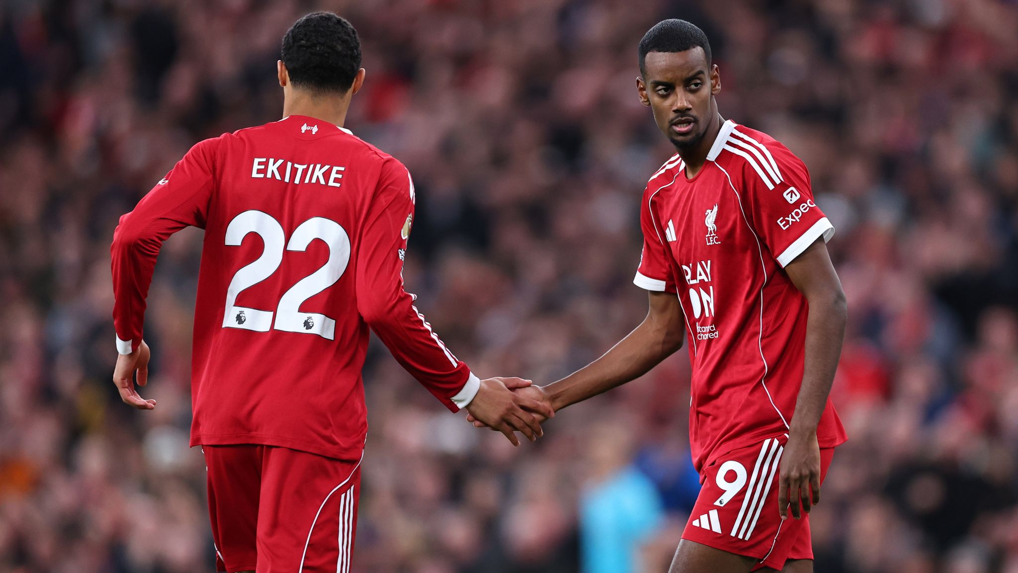 Arne Slot: Liverpool boss jokes they look 'smart' for signing two No 9s after Hugo Ekitike injury