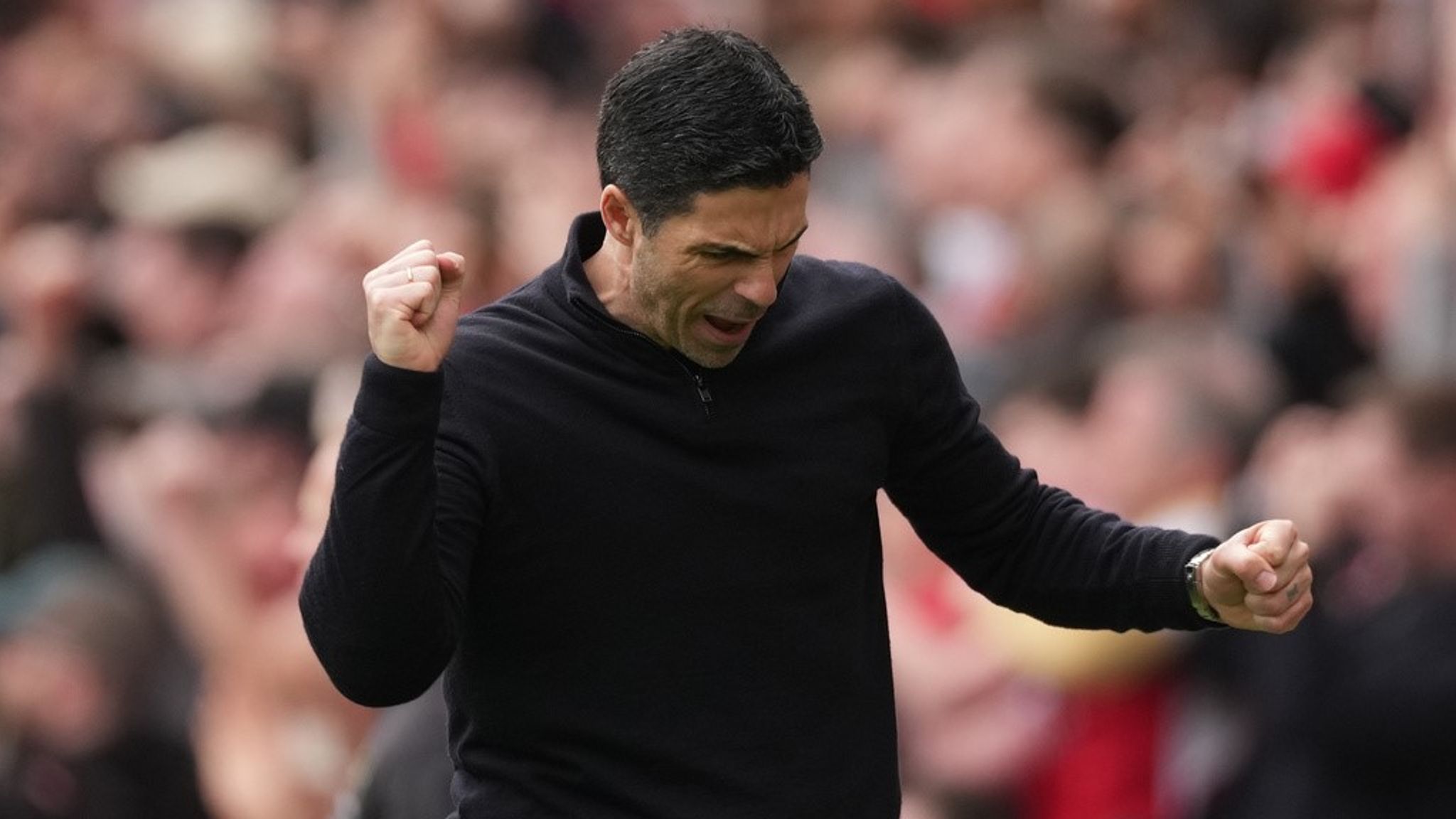 Mikel Arteta: Arsenal manager admits he is on 'fire' as he responds to claims his team are bottling their season