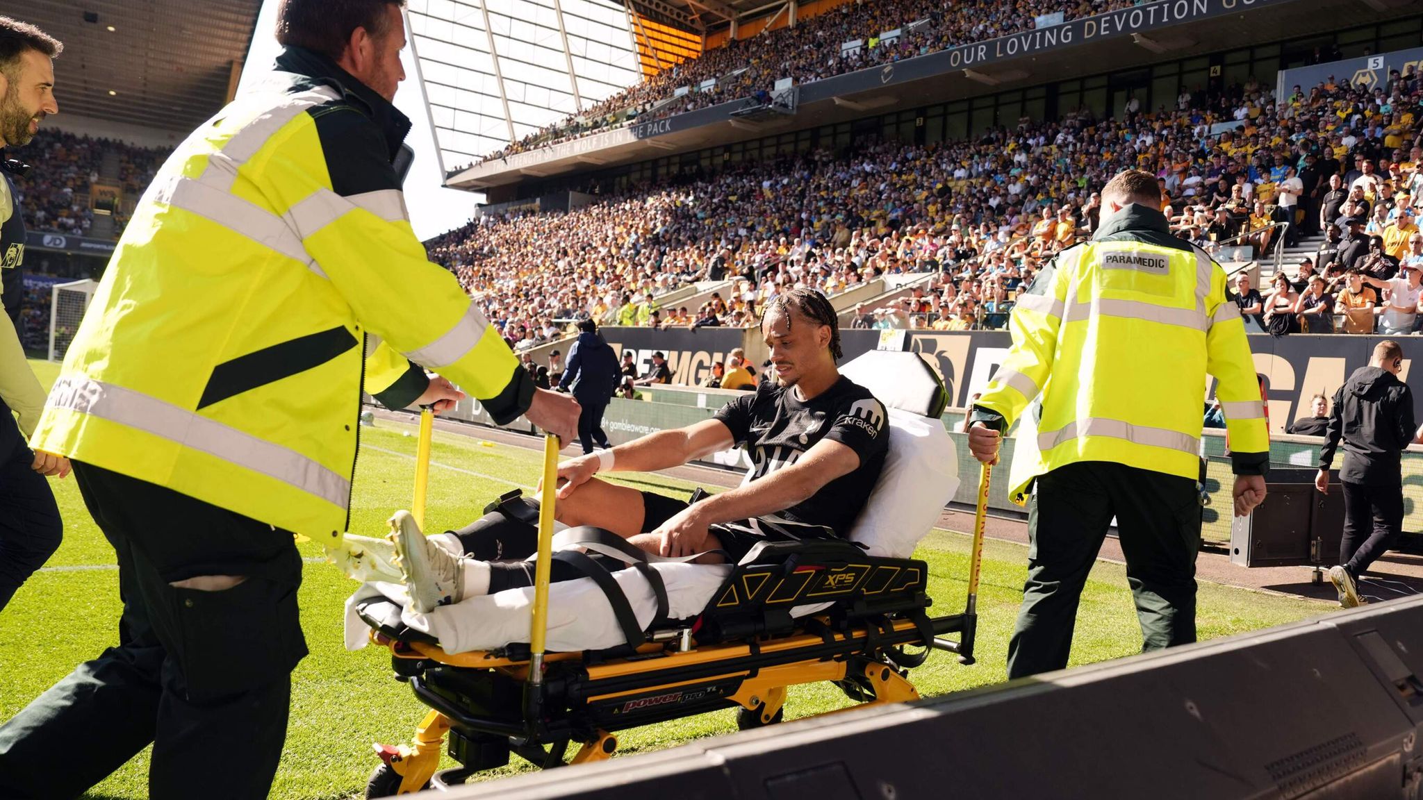 Xavi Simons injury: Tottenham playmaker to miss rest of season and World Cup with Netherlands after being stretchered off at Wolves