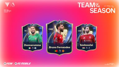 Bruno Fernandes,  Gianluigi Donnarumma and Dominik Szoboszlai have been named in the EA SPORTS FC 26 Team of the Season