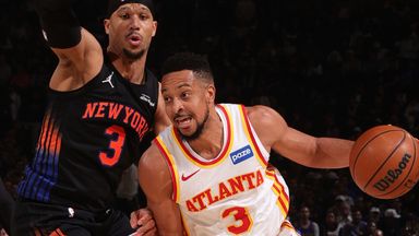 CJ McCollum scored 32 points as the Atlanta Hawks beat New York Knicks to level their playoff series at 1-1