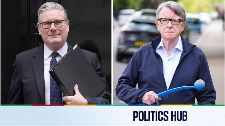 Keir Starmer departs 10 Downing Street.
Pic: PA