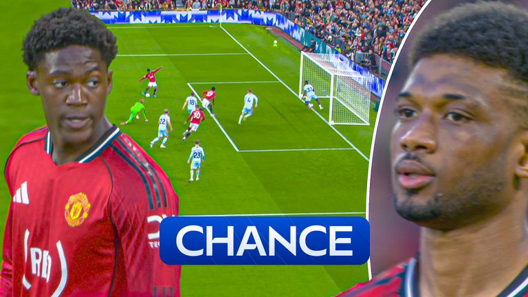 Amad misses big chance.