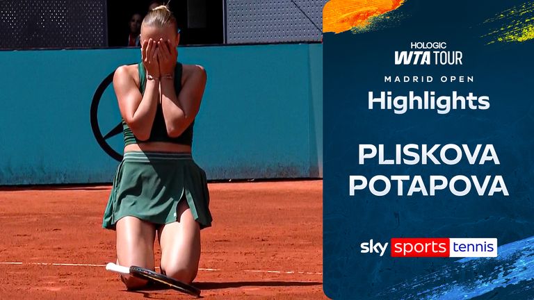 Anastasia Potapova defeats Karolina Pliskova in Madrid
