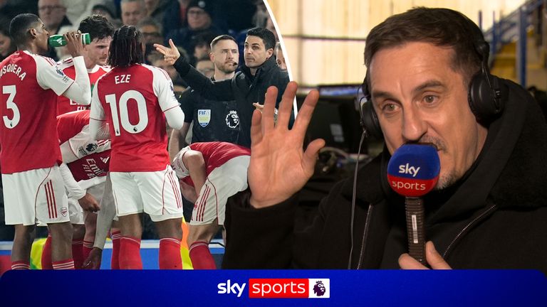 Gary Neville advises Arsenal to 'normalise' their preparation as much as possible ahead of their title crunch game against Man City