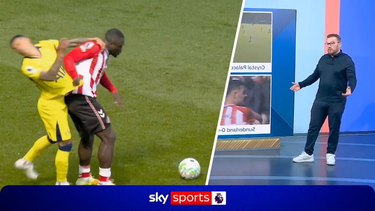 Sky Sports Jamie O'Hara reacts to Brian Brobbey's yellow card against Tottenham 