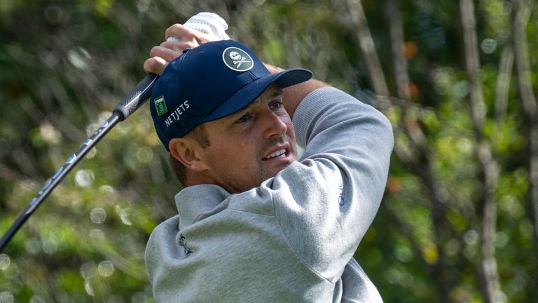 Bryson DeChambeau during round of The Masters 2026