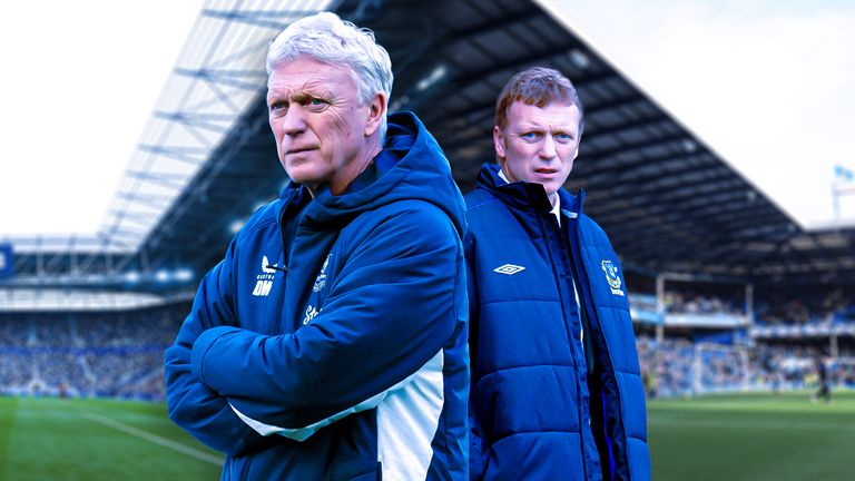 David Moyes has been rolling back the years as Everton seek victory in their first Merseyside derby at the Hill Dickinson Stadium