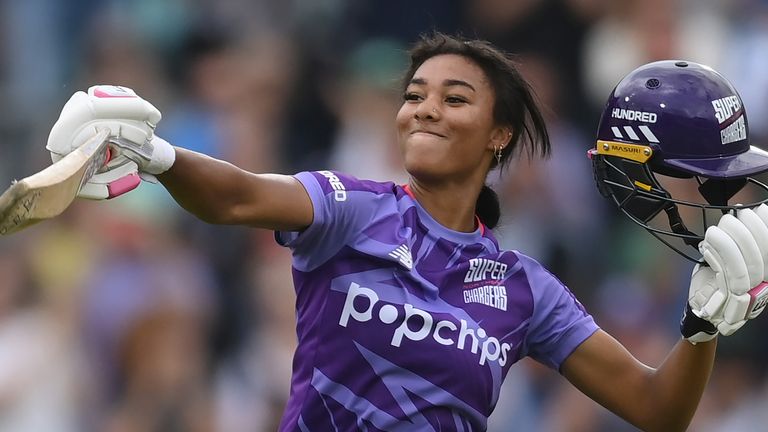 Davina Perrin is in contention for England's T20 World Cup squad 