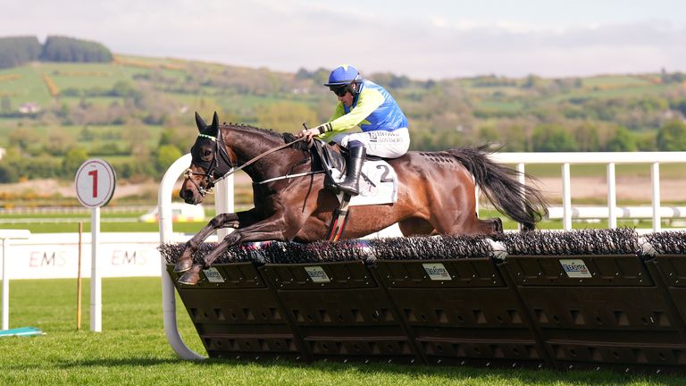 Ognuno cavalcato da Sean Flanagan nel tentativo di vincere il campione PRL Novice Hurdle il primo giorno a Punchestown