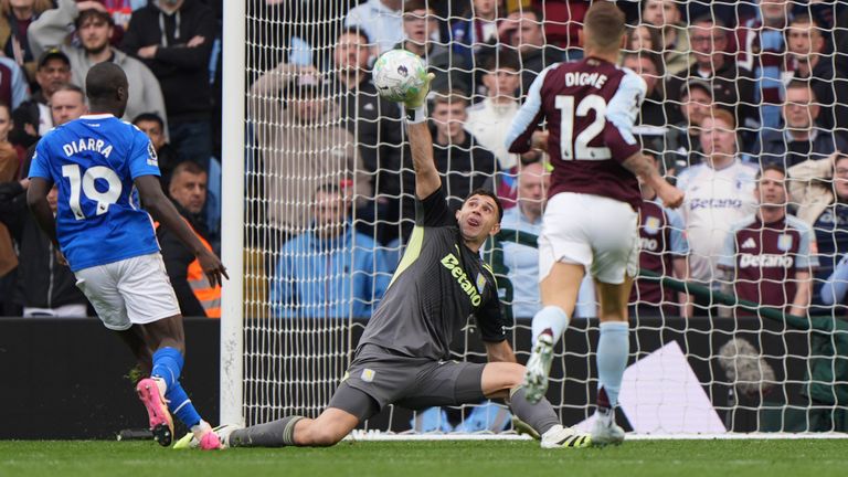 Emi Martinez denied Habib Diarra the chance to complete a barely believable turnaround at Villa Park