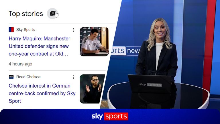 Emma Paton explains Google's new Top Stories icon, and how you can see more Sky Sports content! 