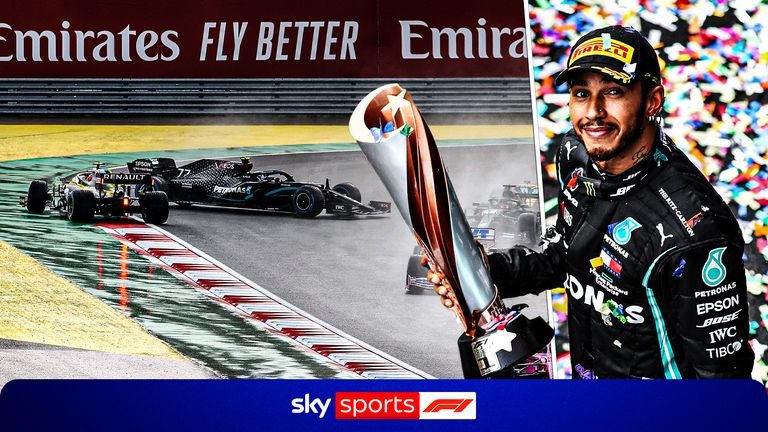 Watch back to the 2020 Turkish Grand Prix where Lewis Hamilton claimed his seventh world title in a chaotic rain-hit race.