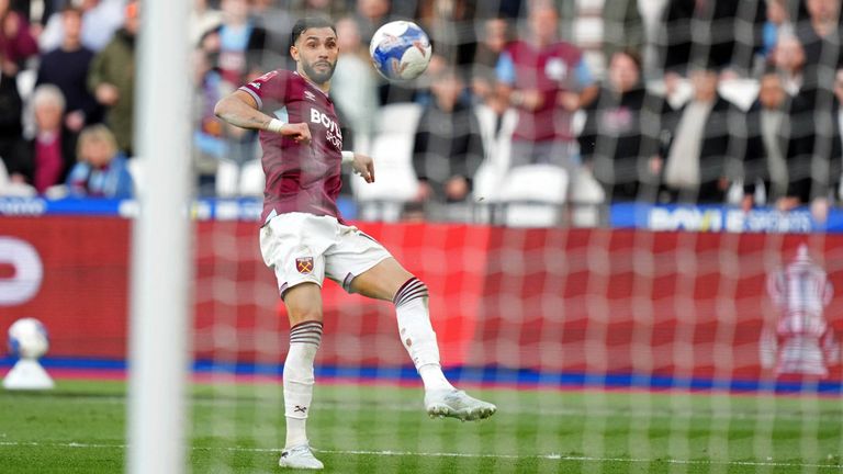 Taty Castellanos steers the ball into an empty net only for his effort to be ruled out by VAR for offside