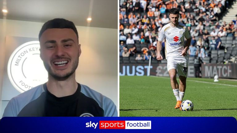Aaron Collins discusses undergoing a medical while on holiday in Dubai last summer before his switch from Bolton to MK Dons.