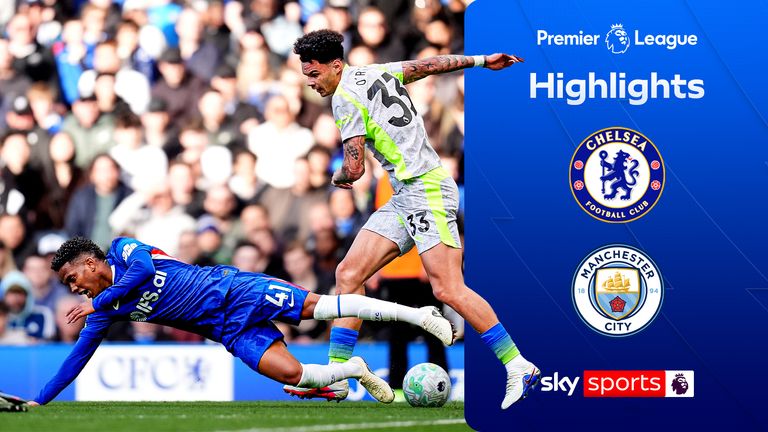 Highlights from the Premier League match between Chelsea and Manchester City.