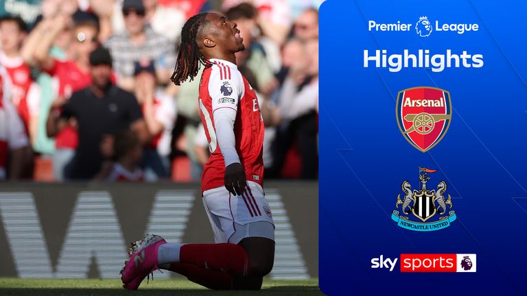 Highlights from the Premier League match between Arsenal and Newcastle United.