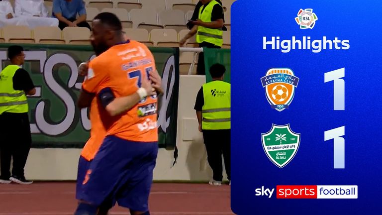 Highlights of the Saudi Pro League match between Al-Fayha and Al-Ahli.