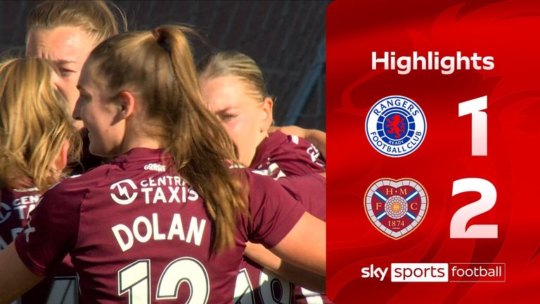 Highlights of the Scottish Women's Premier League game between Rangers and Hearts.