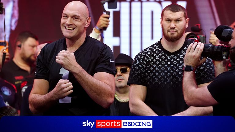 Tyson Fury vs Arslanbek Makhmudov: Fury and Makhmudov weigh in ahead of their heavyweight clash