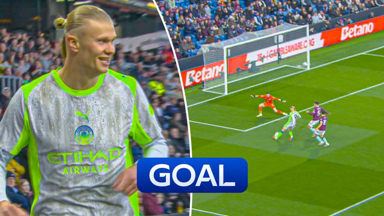 Man City open scoring.