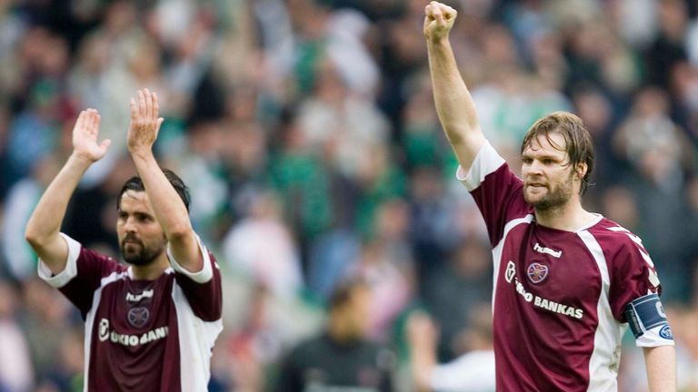 Hearts last split the Old Firm in 2006 when Rangers finished third