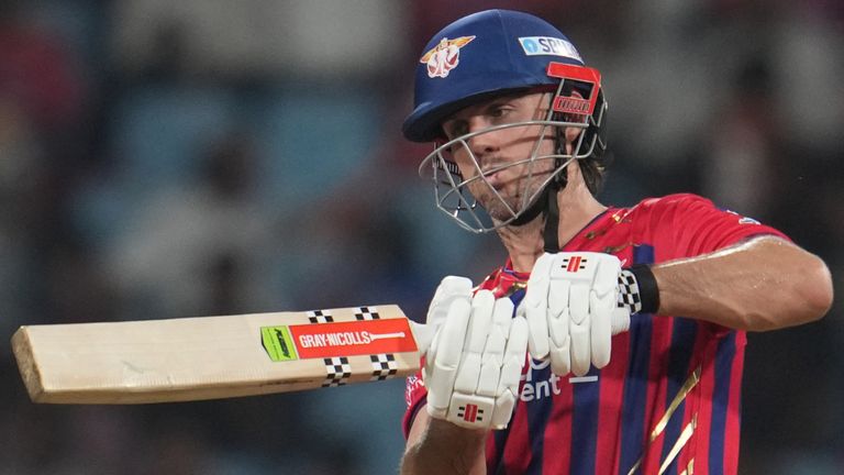 Lucknow Super Giants' Mitchell Marsh (AP Photo/Manish Swarup)