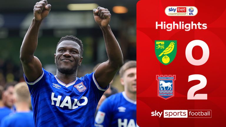 Norwich 0-2 Ipswich highlights