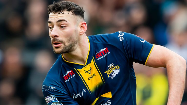 Picture by Allan McKenzie/SWpix.com - 08/03/2026 - Rugby League - Betfred Super League Round 4 - Leeds Rhinos v Castleford Tigers - AMT Headingley, Leeds, England - Jake Connor.