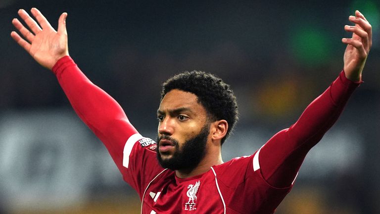 Liverpool defender Joe Gomez