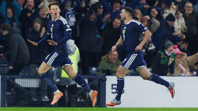 Scott McTominay (L) and John McGinn have scored a combined total of 34 goals under Steve Clarke