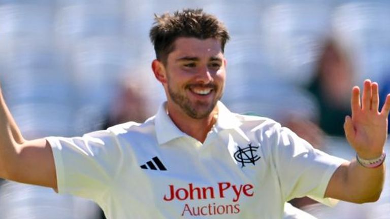 Josh Tongue took 5-91 for Nottinghamshire on day one against Warwickshire at Edgbaston (pic: Simon Trafford)