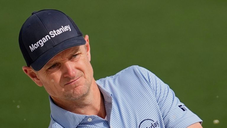 Justin Rose treina antes do Masters 