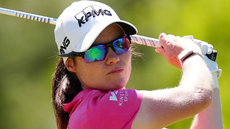LAS VEGAS, NV - 05 APRILE: La golfista LPGA Leona Maguire gioca il suo tee shot sulla prima buca durante il round finale del campionato Aramco il 5 aprile 2026, al campo da golf Shadow Creek a Las Vegas, Nevada. (Foto di Brian Spurlock/Icon Sportswire) (Icon Sportswire tramite AP Images)