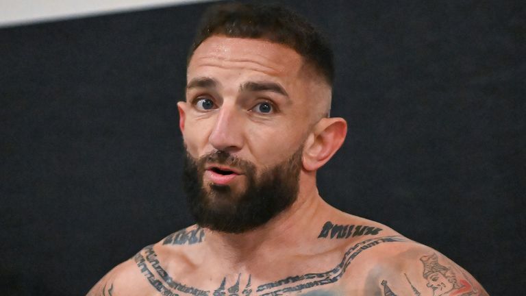 September 03, 2024: Muay Thai fighter, Liam Harrison, during an open workout session for the One 168 Championship, at Easton Training Center in Denver, CO. Photo by Kevin Langley/Sports South Media/CSM (Credit Image: .. Kevin Langley/Cal Sport Media)