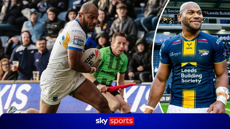 Leeds Rhinos Maika Sivo received February's player of the month.
