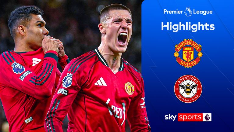 Highlights of the Premier League match between Manchester United and Brentford.