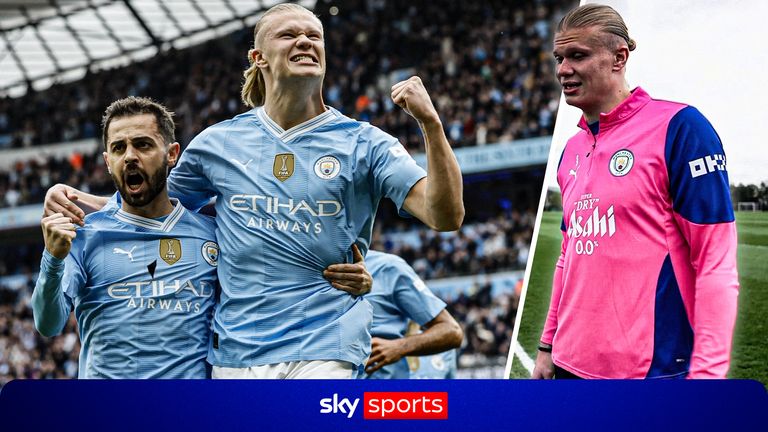 Erling Haaland and Bernardo Silva