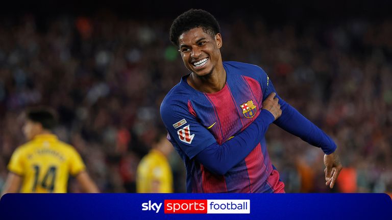 Marcus Rashford scores FIRST LaLiga goal at Camp Nou!