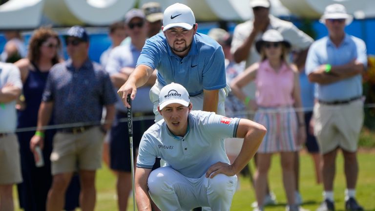 Matt Fitzpatrick (bottom) will tee up this weekend alongside his brother Alex (top) 