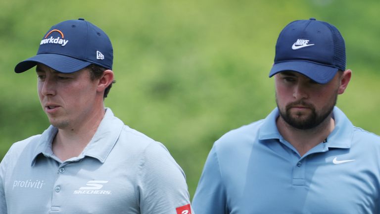 Matt Fitzpatrick and his brother Alex carded a seven-under 65 during Friday's foursomes to move into a share of second