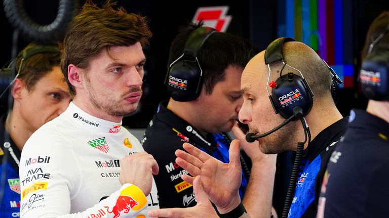 Max Verstappen and Gianpiero Lambiase