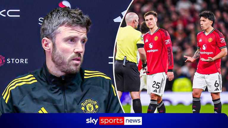 Michael Carrick confirms that Lisandro Martinez will miss Manchester United's clash with Chelsea after the club decided not to appeal his red card against Leeds. 