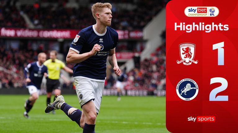 Middlesbrough 1-2 Milwall | Championship Highlights