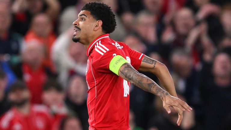 Morgan Gibbs-White celebrated opening goal